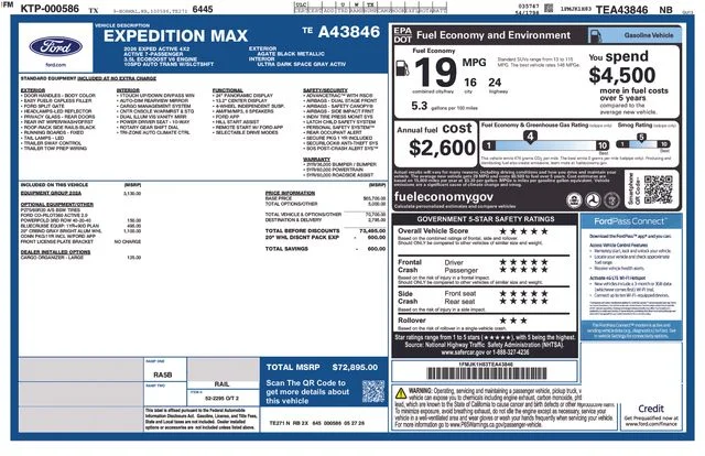 New 2026 Agate Black Metallic Ford Active image 5