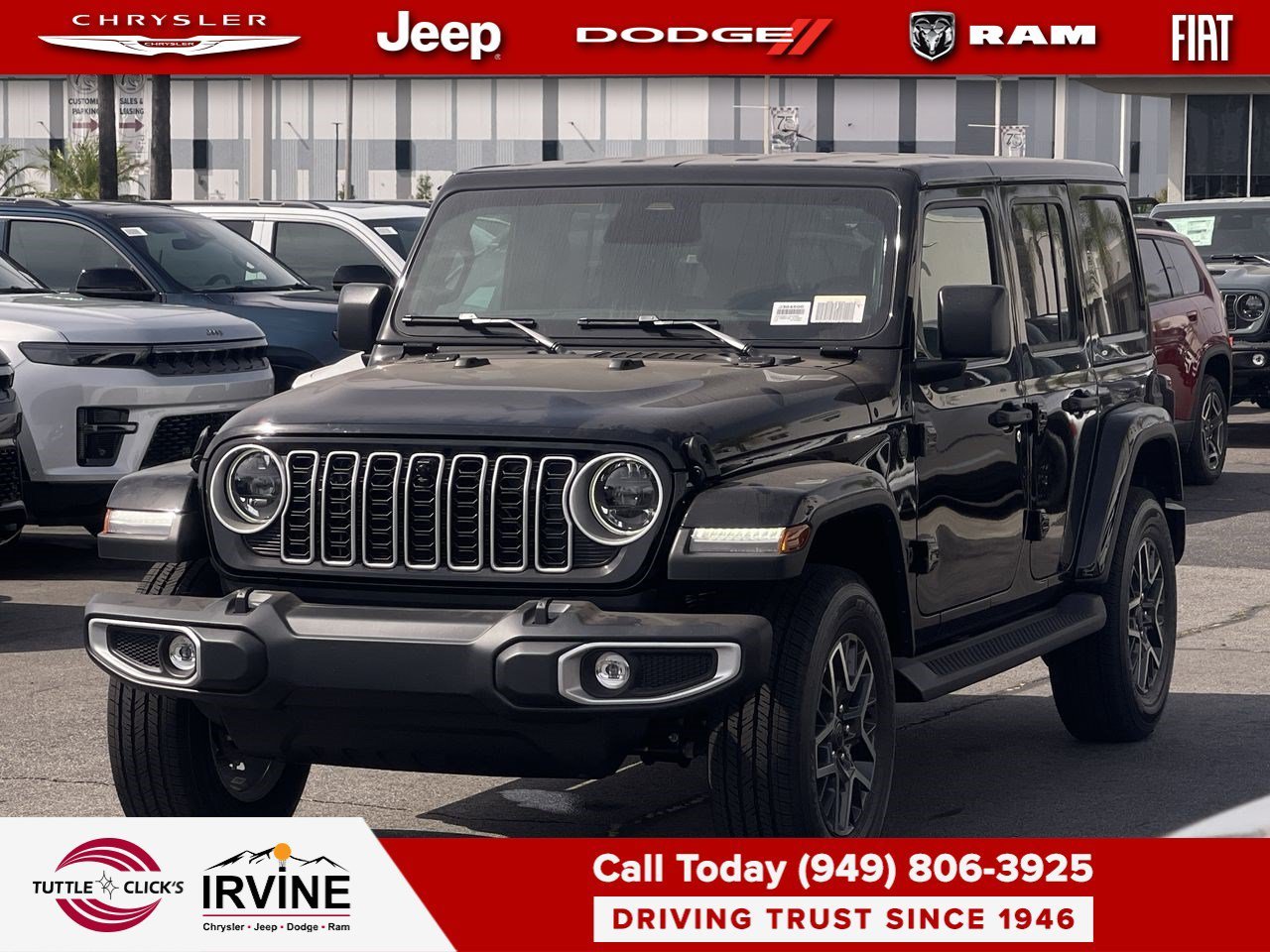 New 2026 Black Clear-Coat Exterior Paint Jeep Sahara image 3