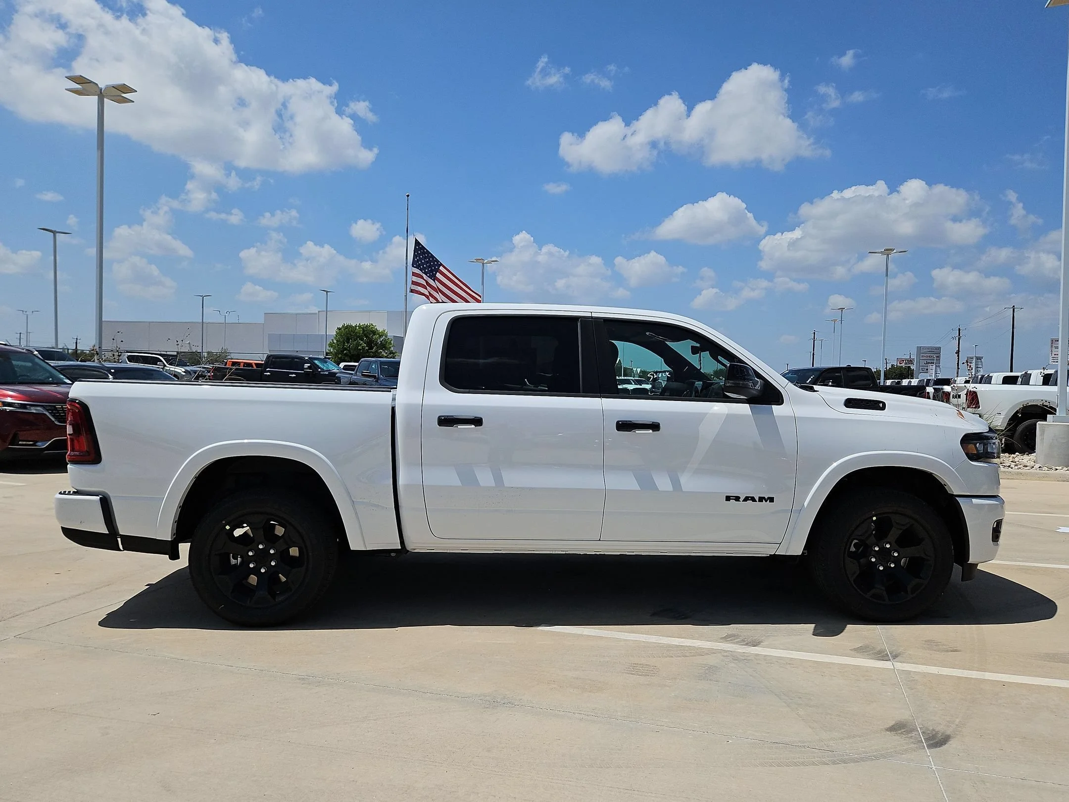 New 2027 Bright White Clearcoat RAM Big Horn/Lone Star image 2