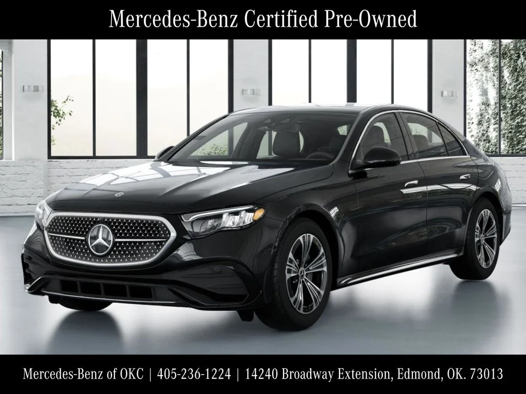 Certified Used 2025 Black Mercedes-Benz E 350 image 1