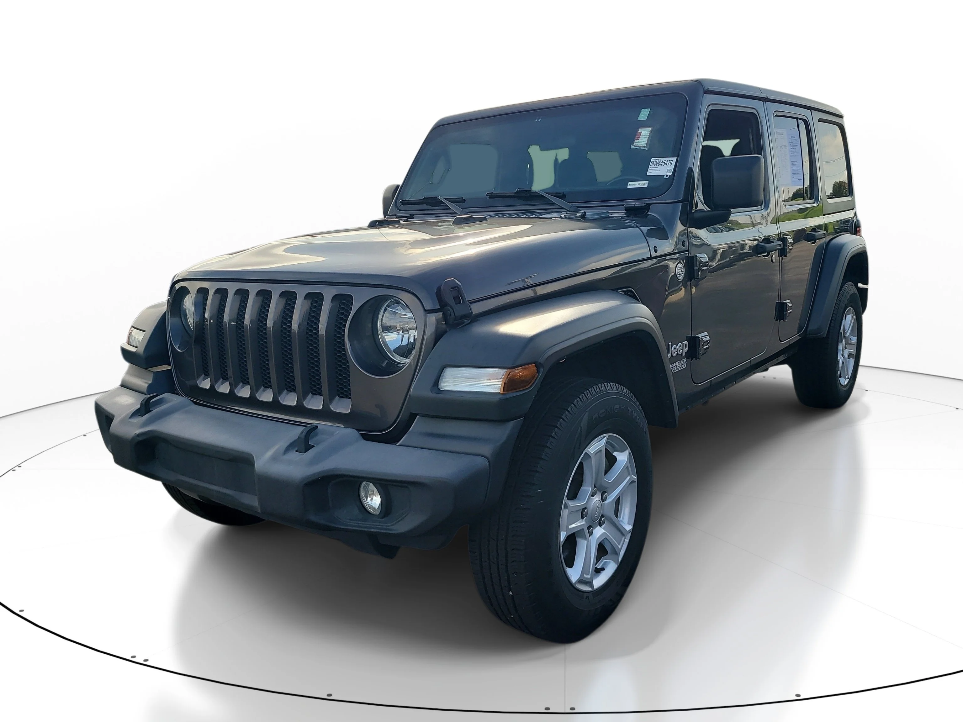 Used 2021 Granite Crystal Metallic Clearcoat Jeep Unlimited Sport S image 3