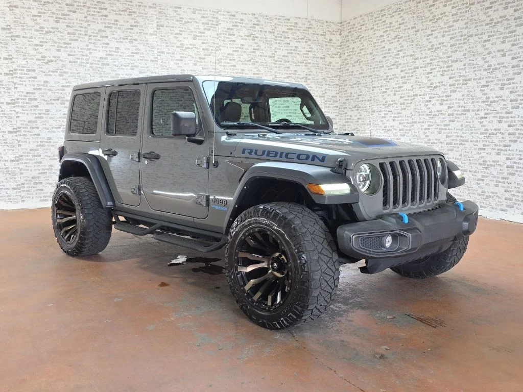 Used 2022 Sting-Gray Clearcoat Jeep Unlimited Rubicon 4xe image 1
