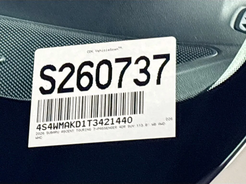 New 2026 CRYSTAL WHITE PEARL Subaru Touring 7-Passenger image 26
