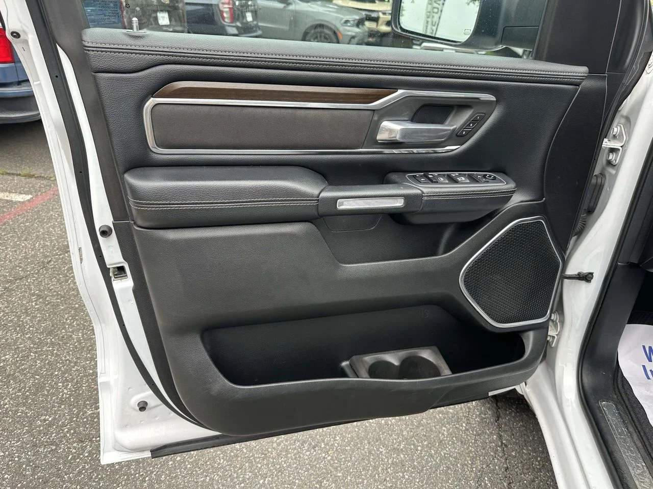 Used 2021 Bright White Clearcoat RAM Laramie Crew Cab 4x4 57