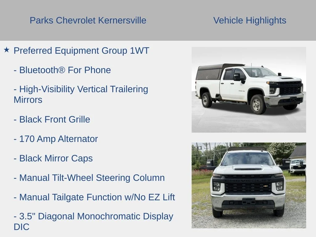 Used 2020 White Chevrolet Work Truck image 11