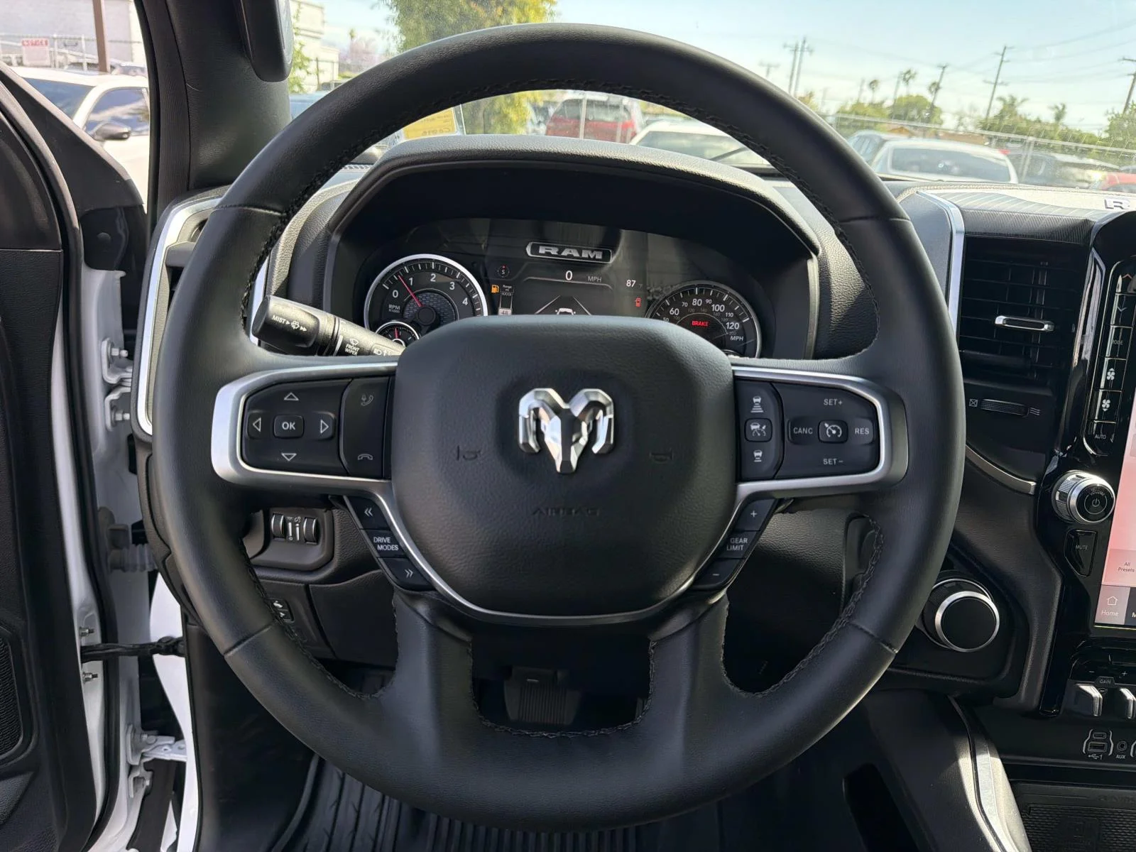 Used 2025 BRIGHT WHITE CL Ram Big Horn 4x4 Crew Cab 5
