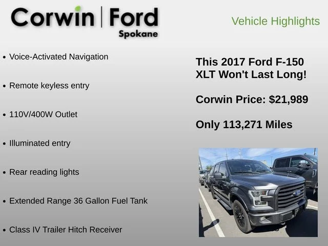 Used 2017 Magnetic Metallic Ford XLT image 6