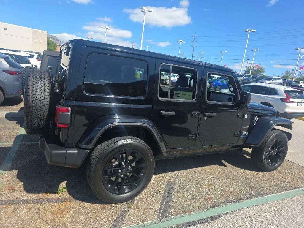 Used 2024 Black Jeep Sahara 4xe image 3