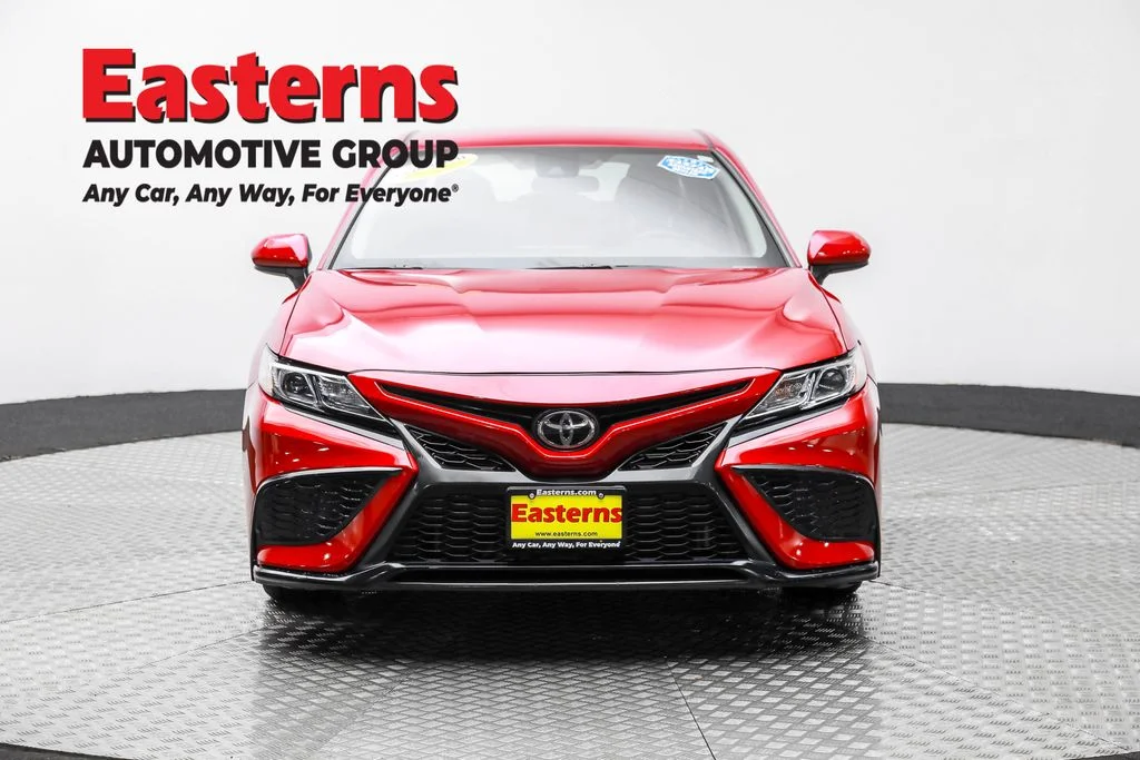 Used 2021 Red Toyota SE image 2