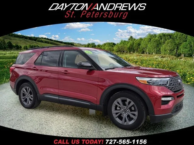 Certified Used 2023 Red Ford XLT image 1