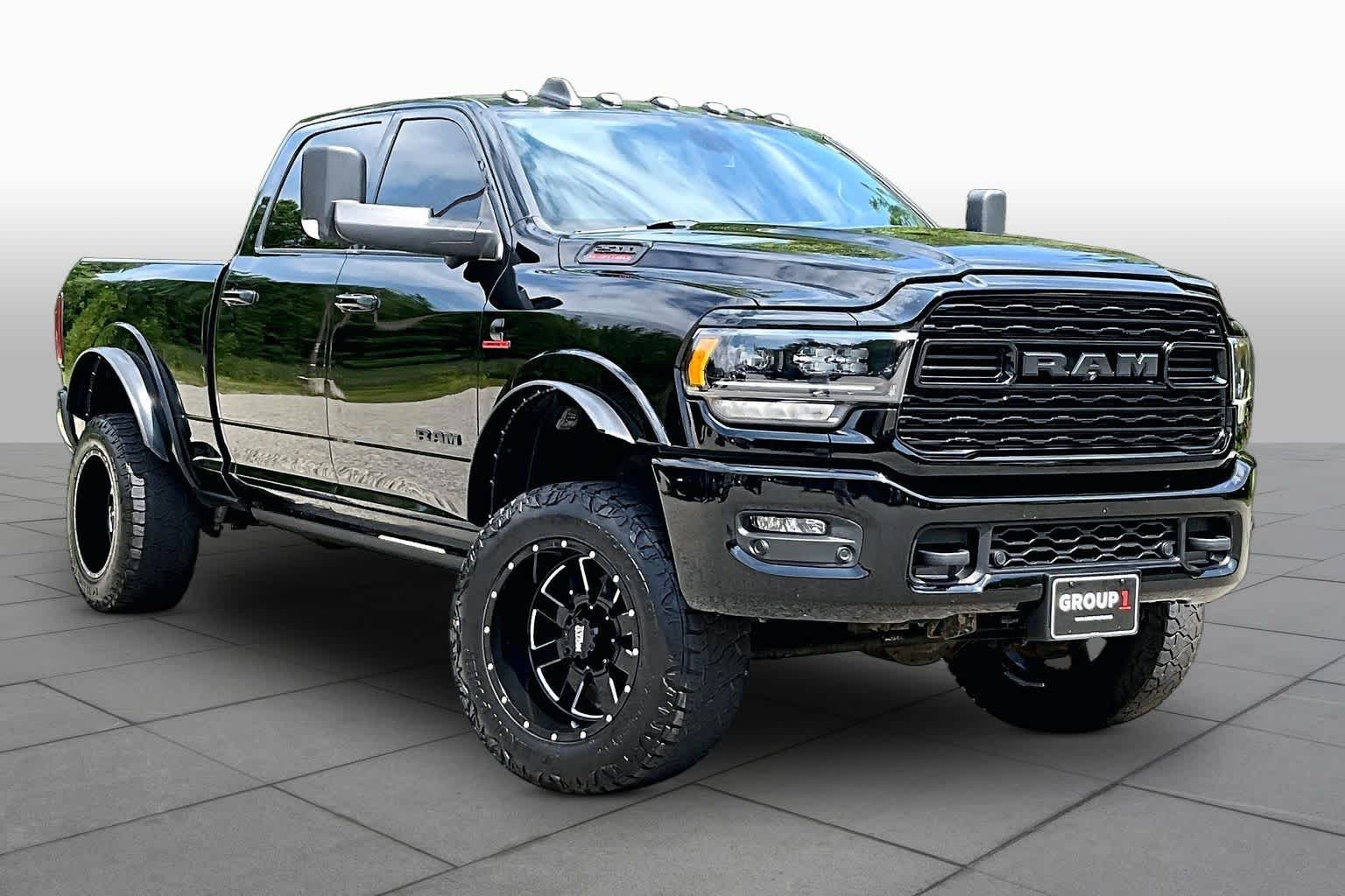 Used 2021 Diamond Black Crystal Pearlcoat Ram Limited image 3