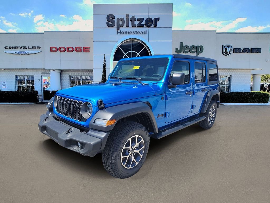 New 2025 Hydro Blue Pearl-Coat Exterior Paint Jeep Sport S image 4