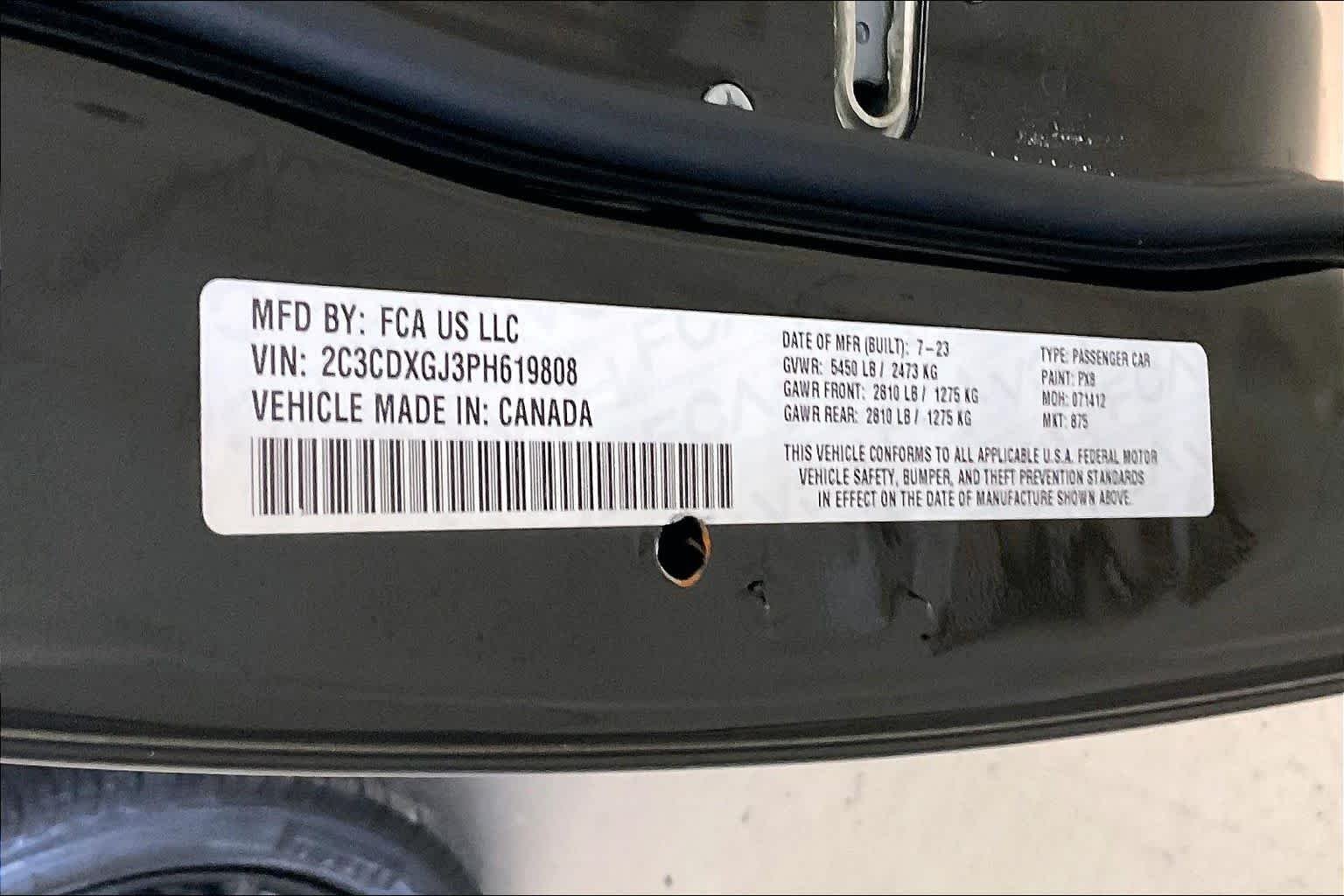 Used 2023 Pitch Black Clearcoat Dodge Scat Pack image 63