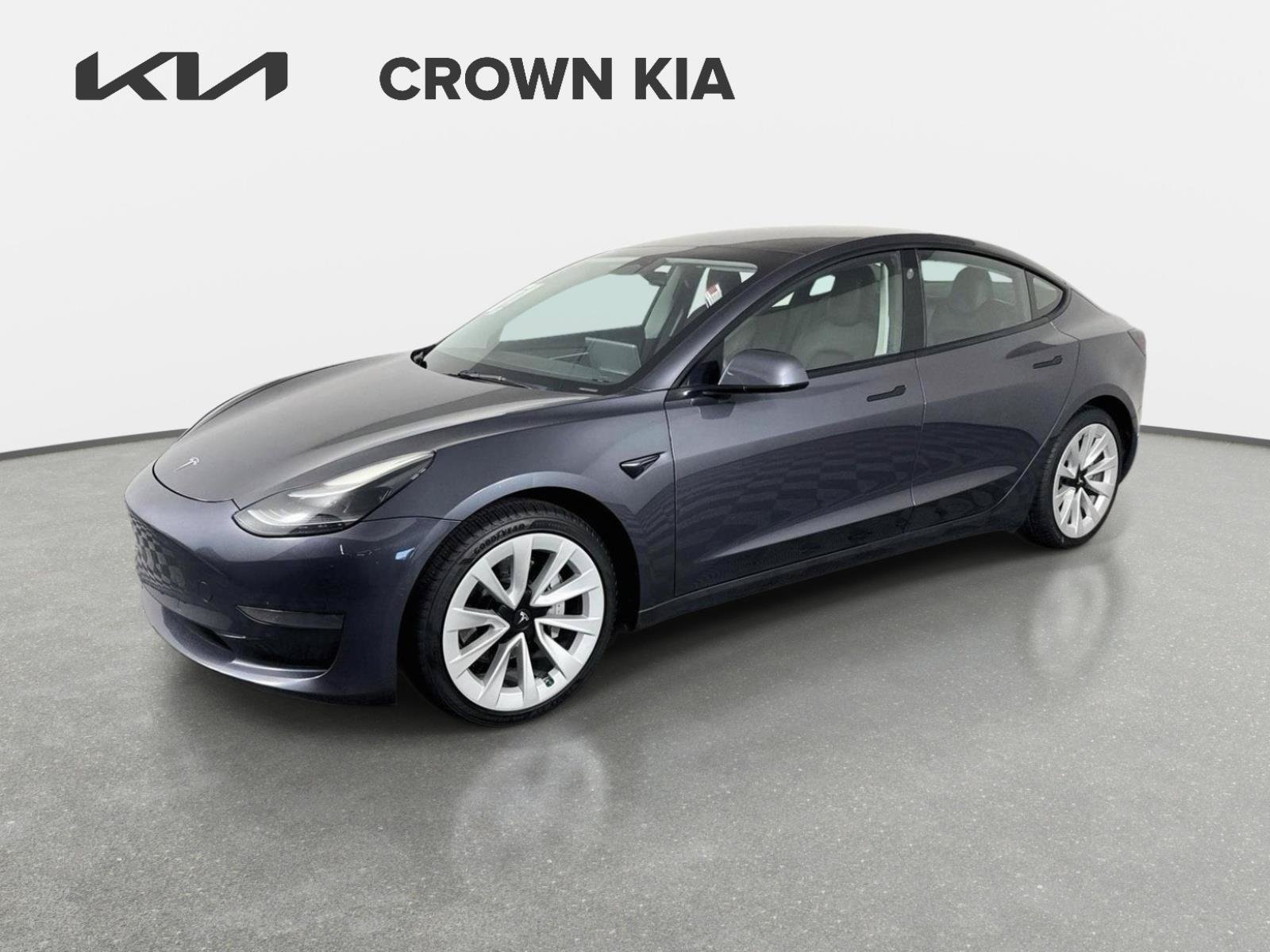 Used 2022 Gray Tesla Base image 1
