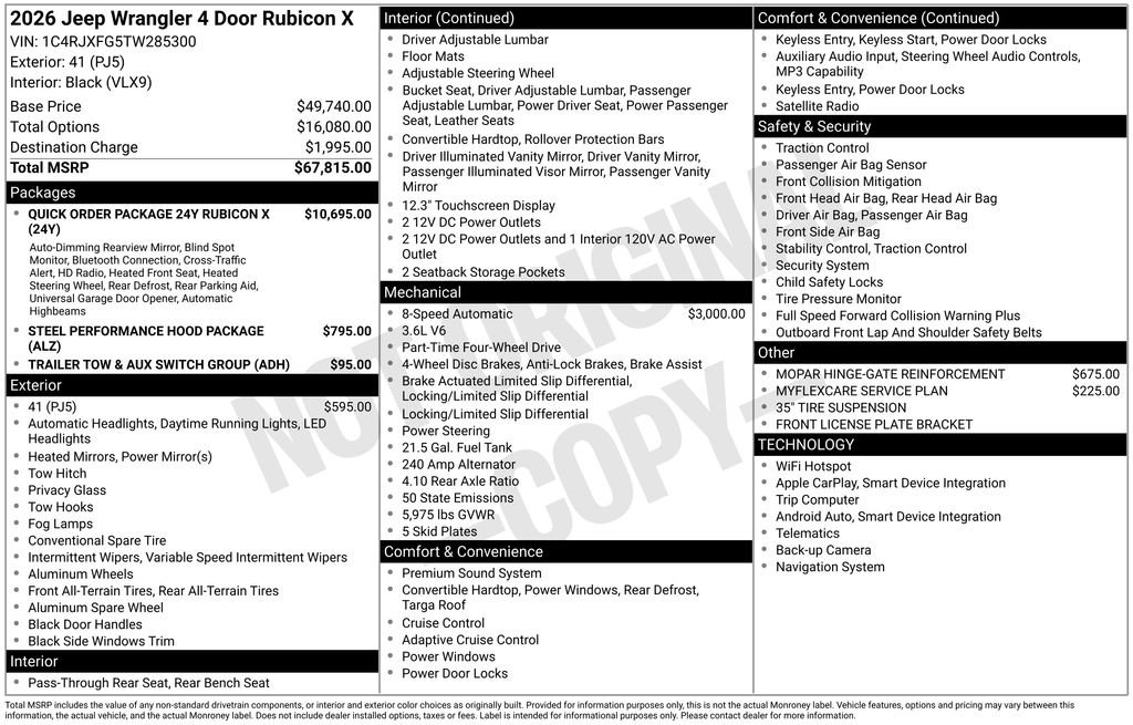 New 2026 41 Exterior Paint Jeep Rubicon image 41
