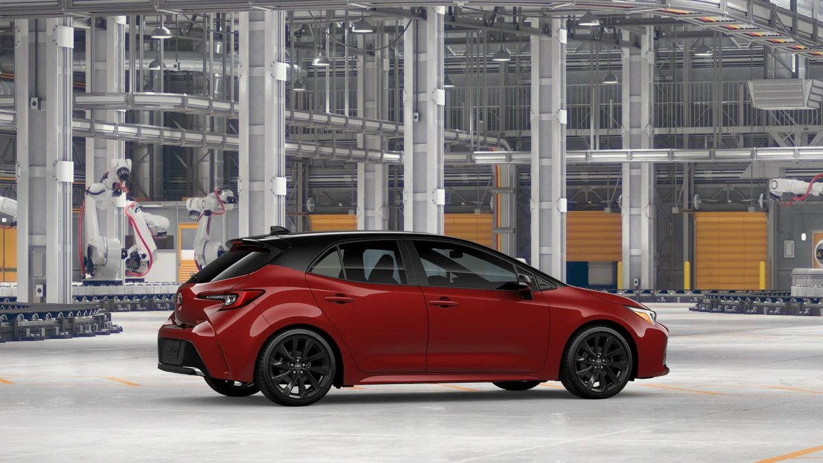 New 2026 Finish Line Red with Midnight Black Metallic roof Toyota XSE image 11