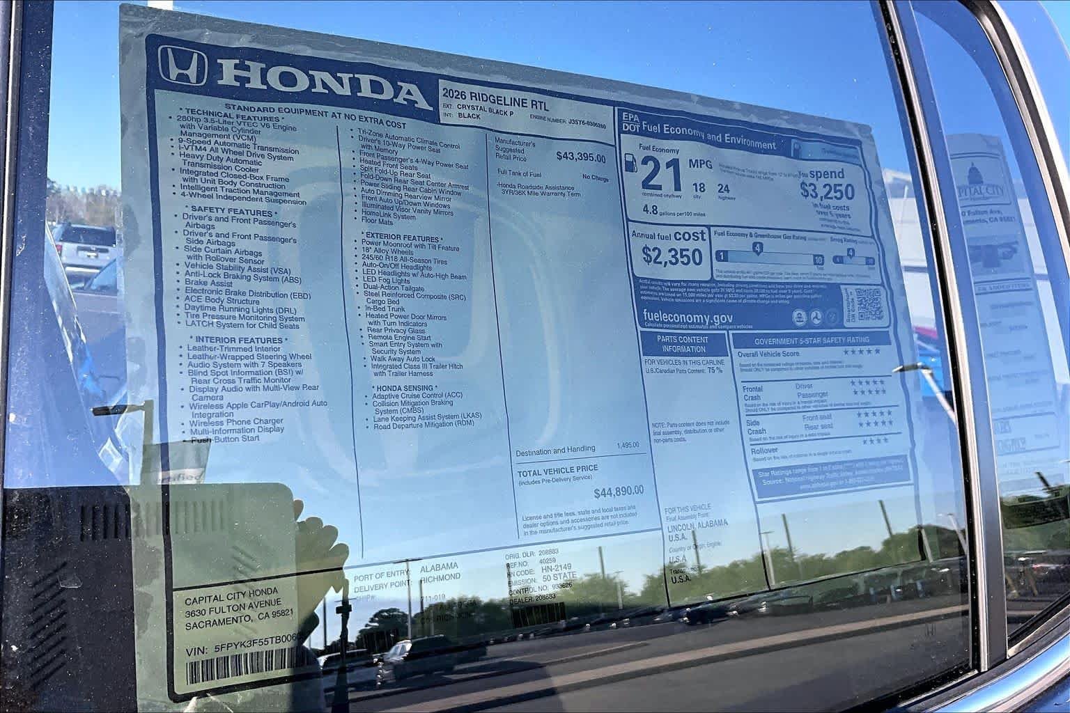 2026 Honda Ridgeline RTL - Photo 22