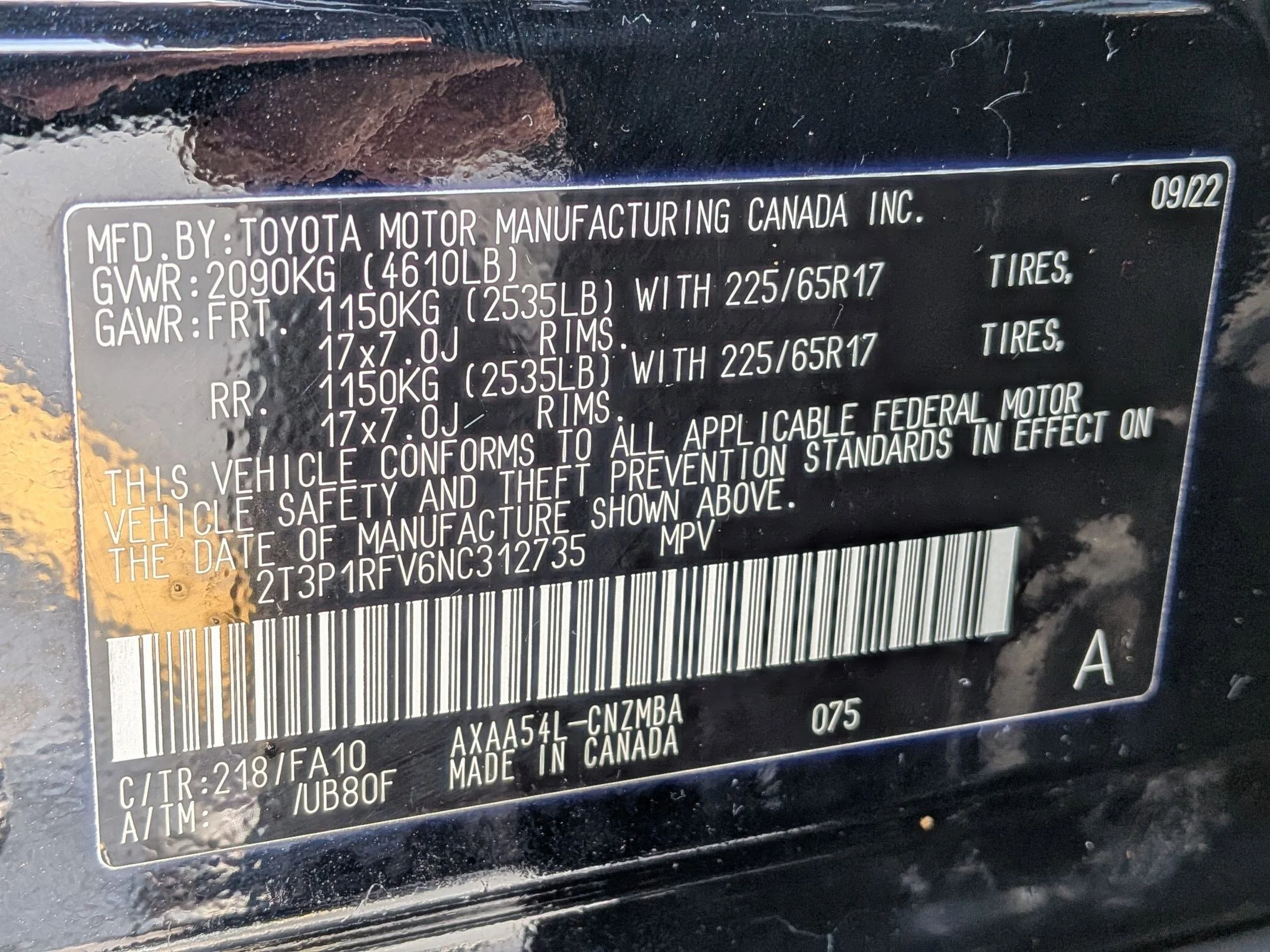 Used 2022 Midnight Black Metallic Toyota XLE image 26