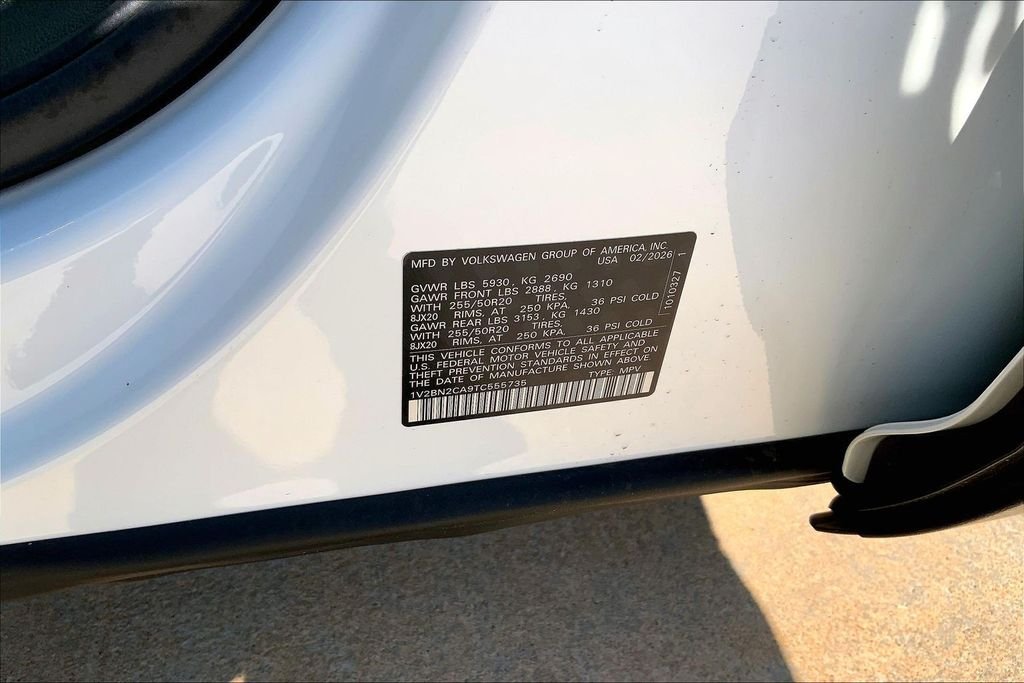 New 2026 Opal White Pearl Volkswagen 2.0T SEL image 8