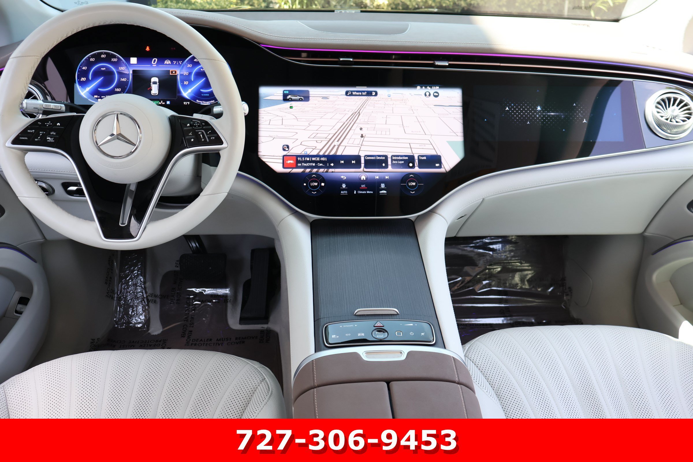 Certified Used 2023 Obsidian Black Metallic Mercedes-Benz EQS 580 image 19