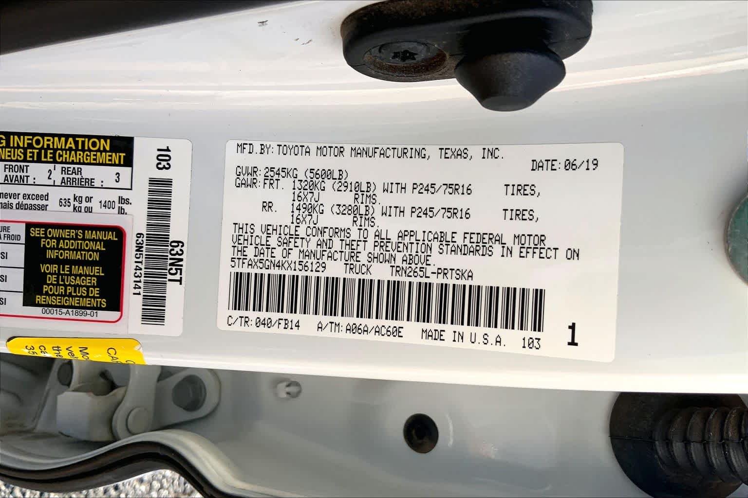 Used 2019 Super White Toyota SR image 36