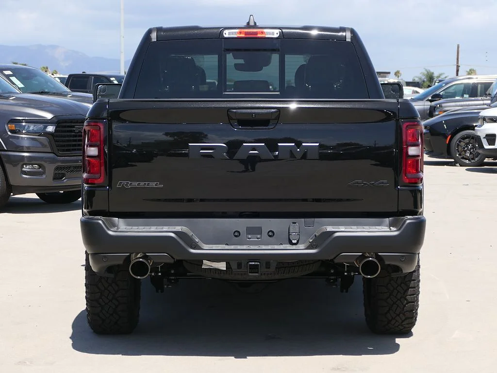 New 2026 Diamond Black Crystal Pearl Coat RAM Rebel Crew Cab 4x4 5