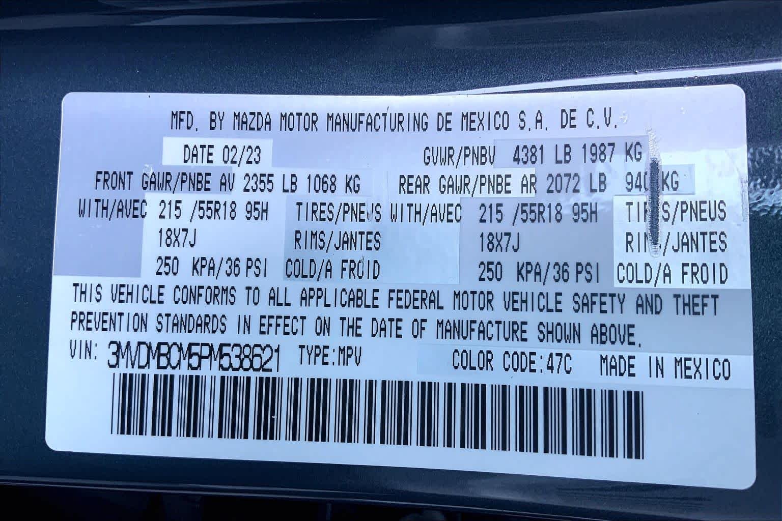 Certified Used 2023 Polymetal Gray Metallic Mazda 2.5 S Carbon Edition image 34