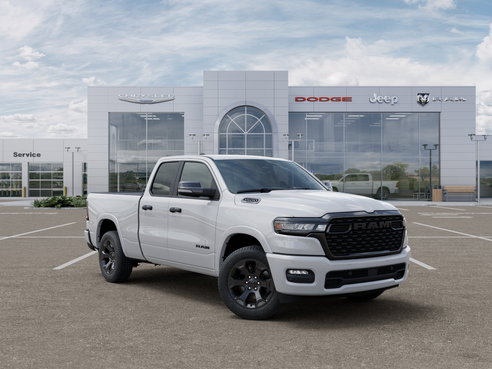 New 2025 Bright White Clear-Coat Exterior Paint RAM Big Horn image 37