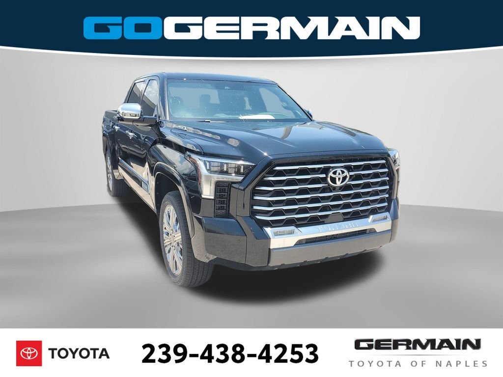 New 2026 Midnight Black Metallic Toyota Tundra Capstone image 3