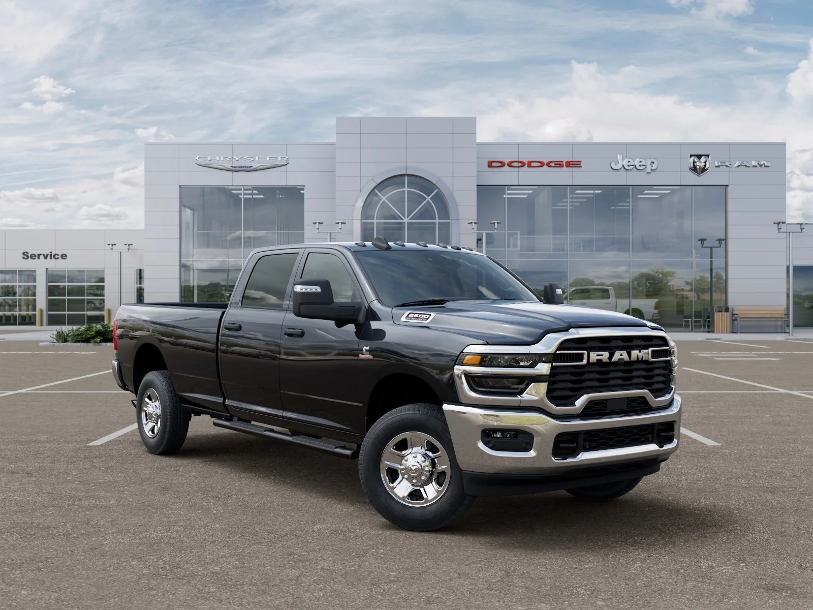 New 2026 Diamond Black Crystal Pearlcoat RAM Tradesman image 32