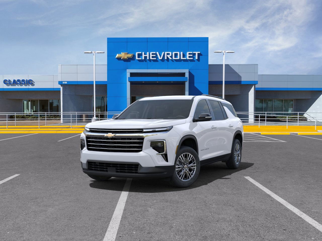 2025 Chevrolet Traverse LT White at Classic Elite Chevrolet Sugar Land