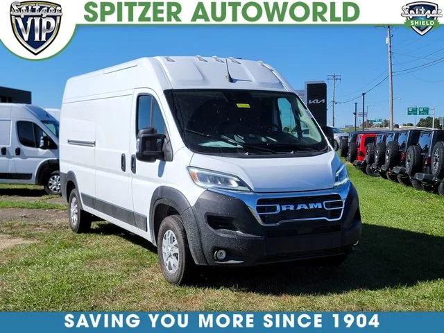 New 2025 Bright White Clearcoat RAM High Roof image 1