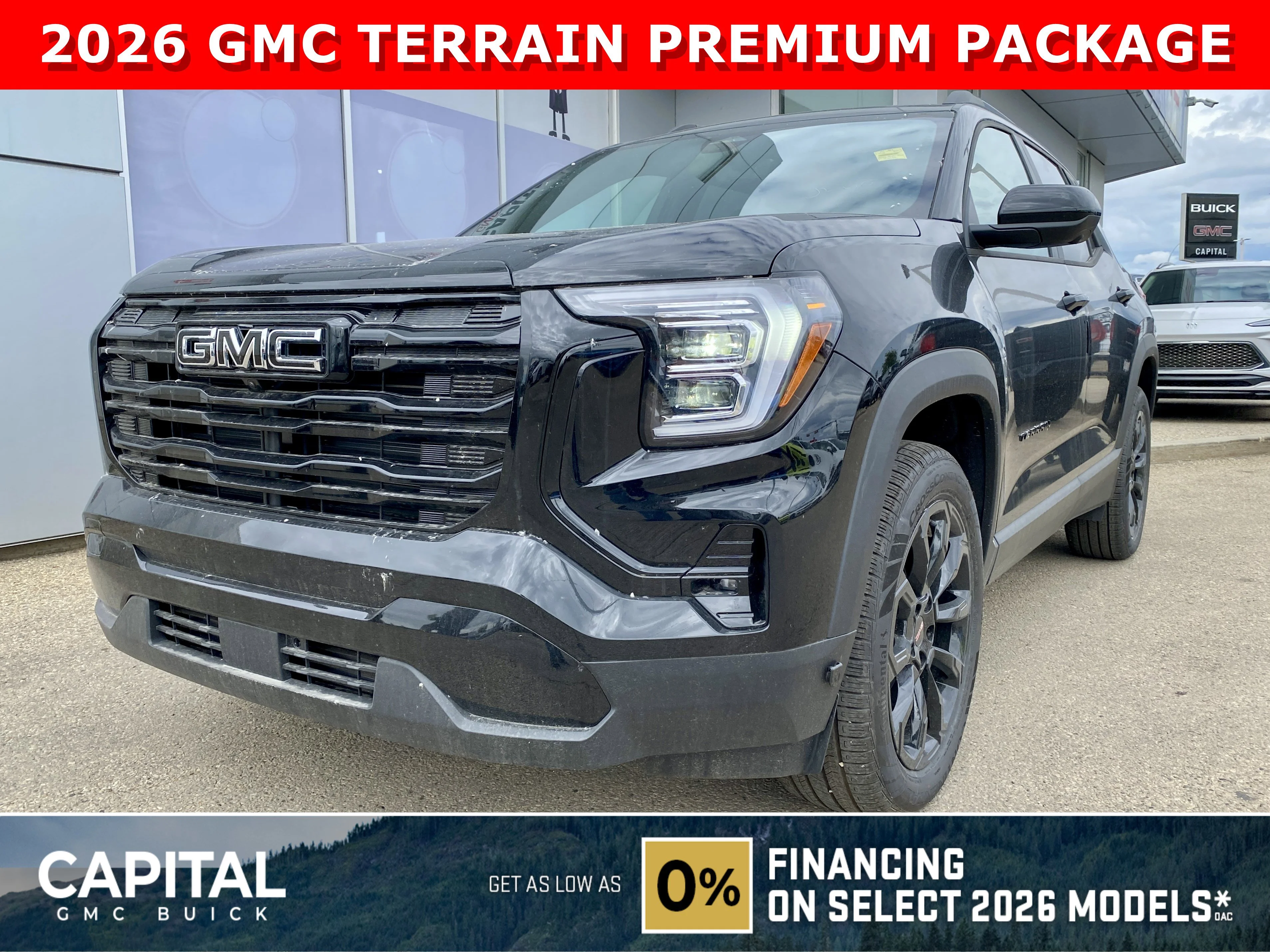 New 2026 EBONY TWILIGHT METALLIC GMC AWD Elevation image 1