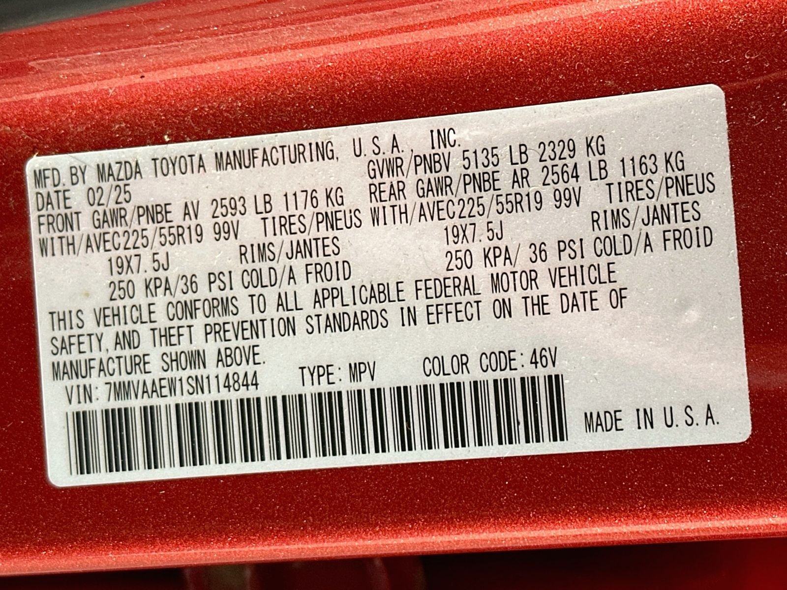 Certified Used 2025 Red Crystal Mazda Premium Plus image 34