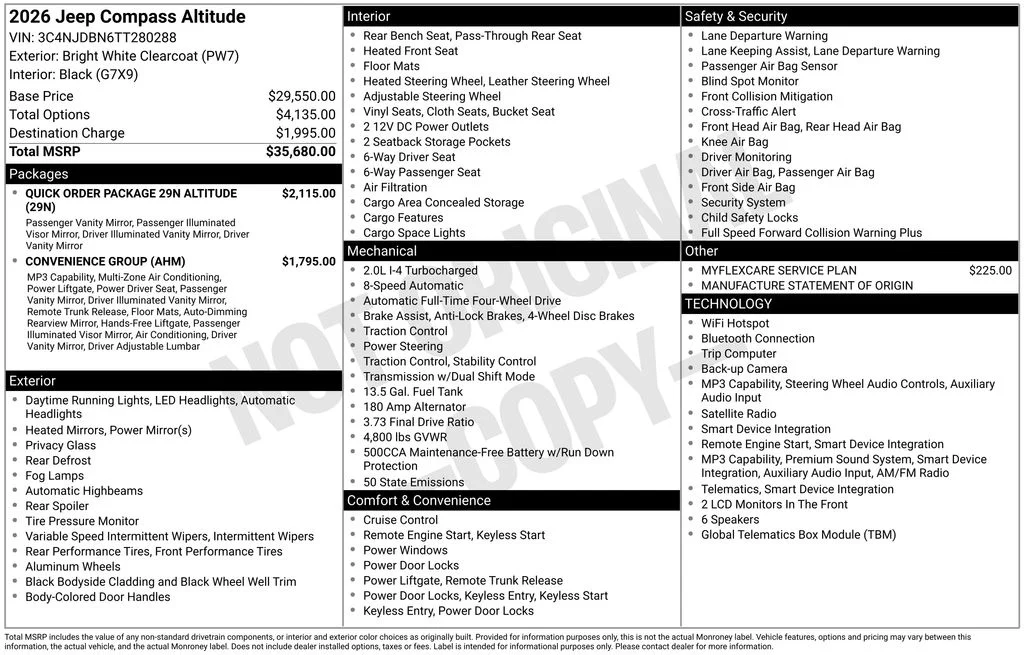 New 2026 Bright White Clearcoat Jeep Latitude image 6