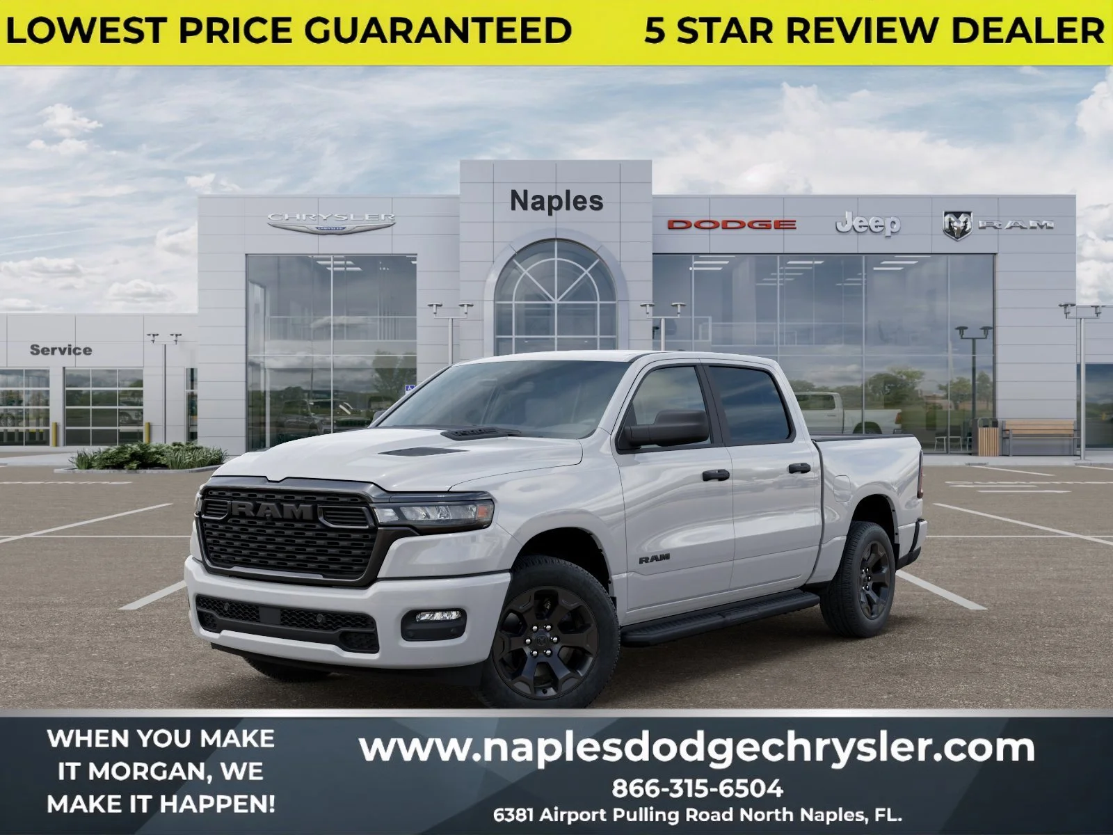 New 2026 Bright White Clearcoat RAM Express image 1