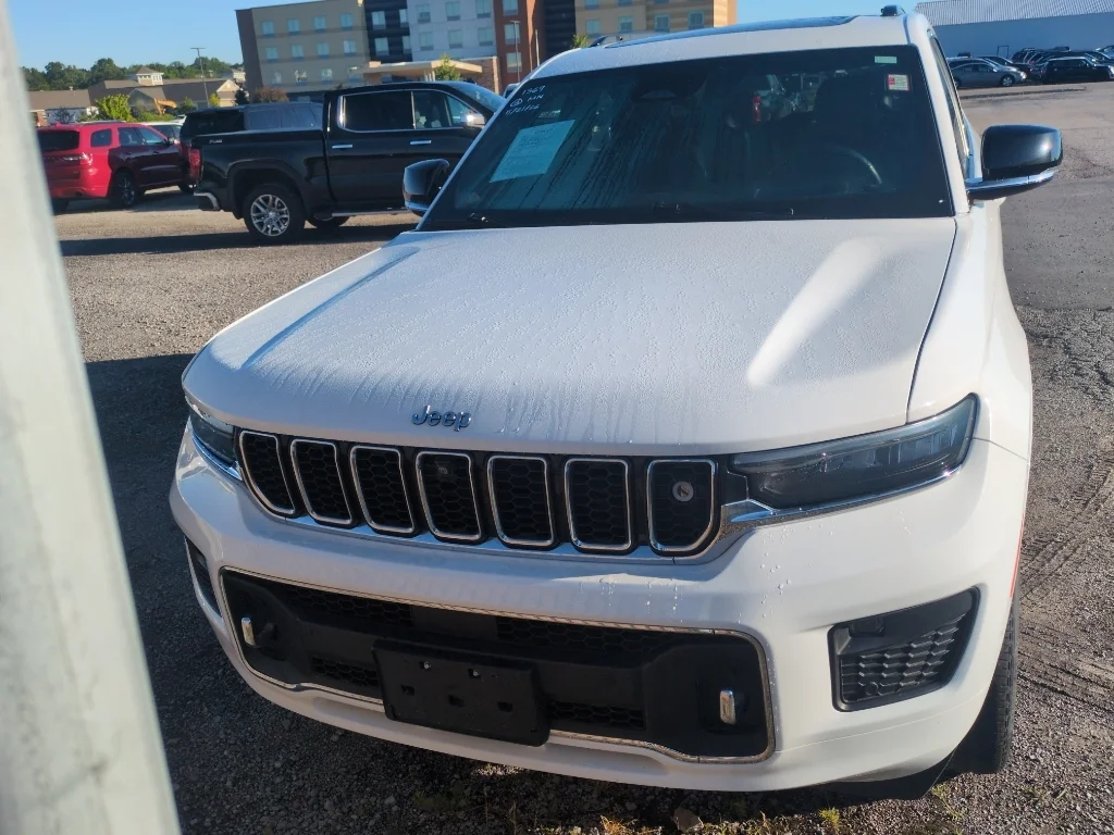 Used 2021 Bright White Clearcoat Jeep Overland image 3
