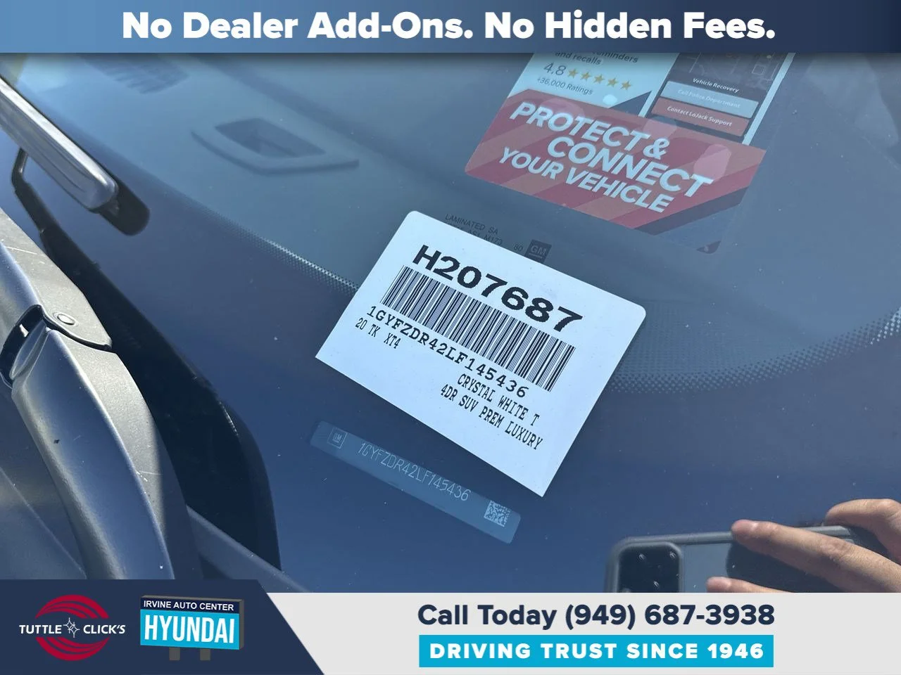 Used 2020 CRYSTAL WHITE TRI CADILLAC TRUCK AWD PREMIUM LUXUR image 42