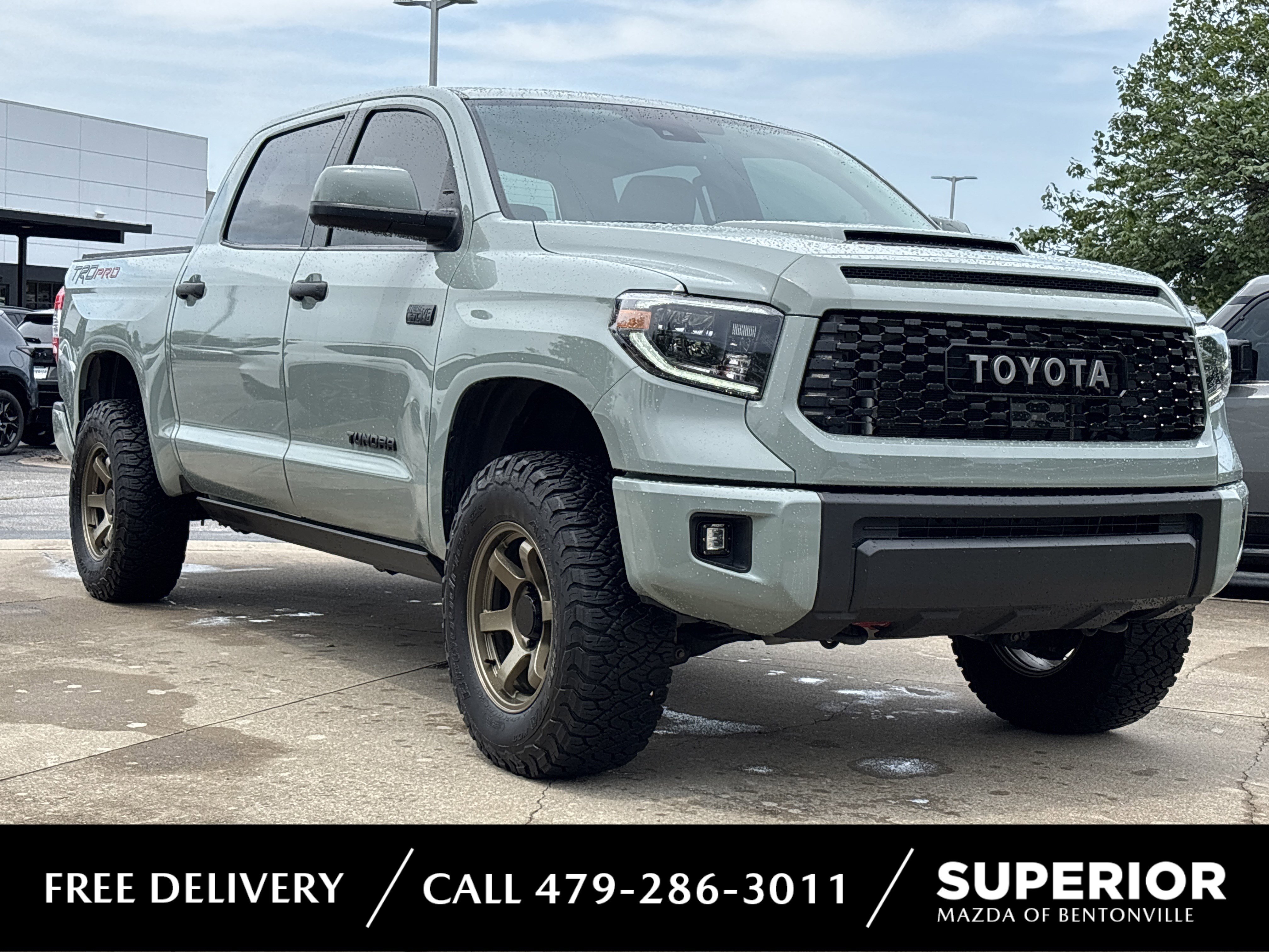 Used 2021 Lunar Rock Toyota TRD Pro CrewMax image 1