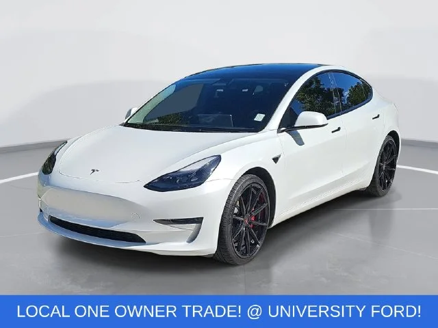 Used 2022 White Tesla Performance image 7