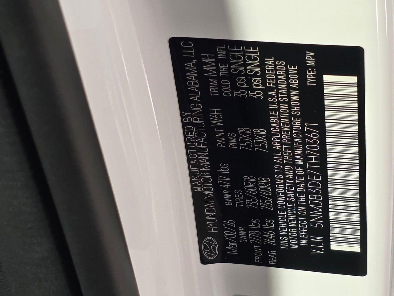 New 2026 White Pearl Hyundai SEL FWD image 34