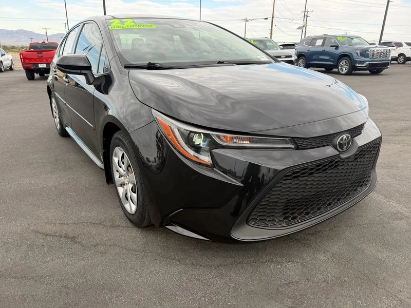 Used 2022 Black Sand Pearl Toyota LE image 1