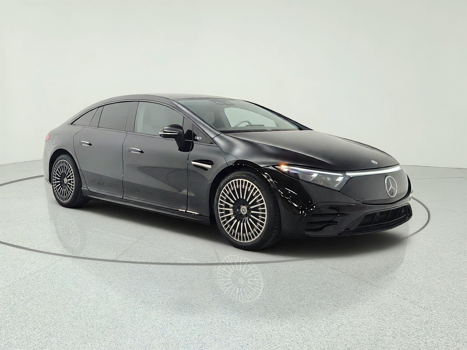 Certified Used 2023 Obsidian Black Metallic Mercedes-Benz EQS 450+ Sedan image 3