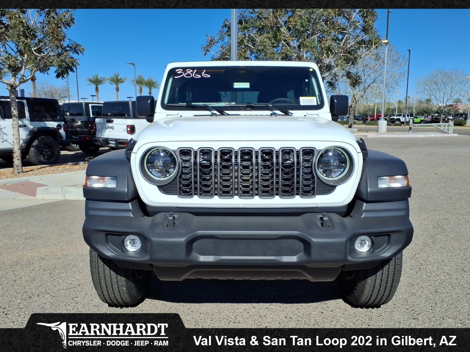 New 2026 Bright White Clear-Coat Exterior Paint Jeep Sport S image 2