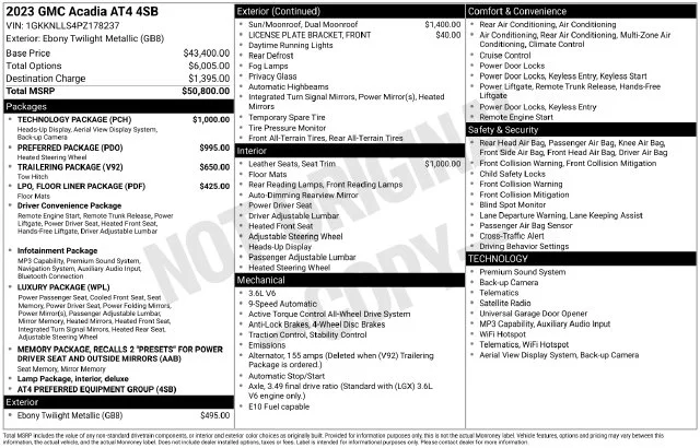 Certified Used 2023 Black GMC AT4 image 8