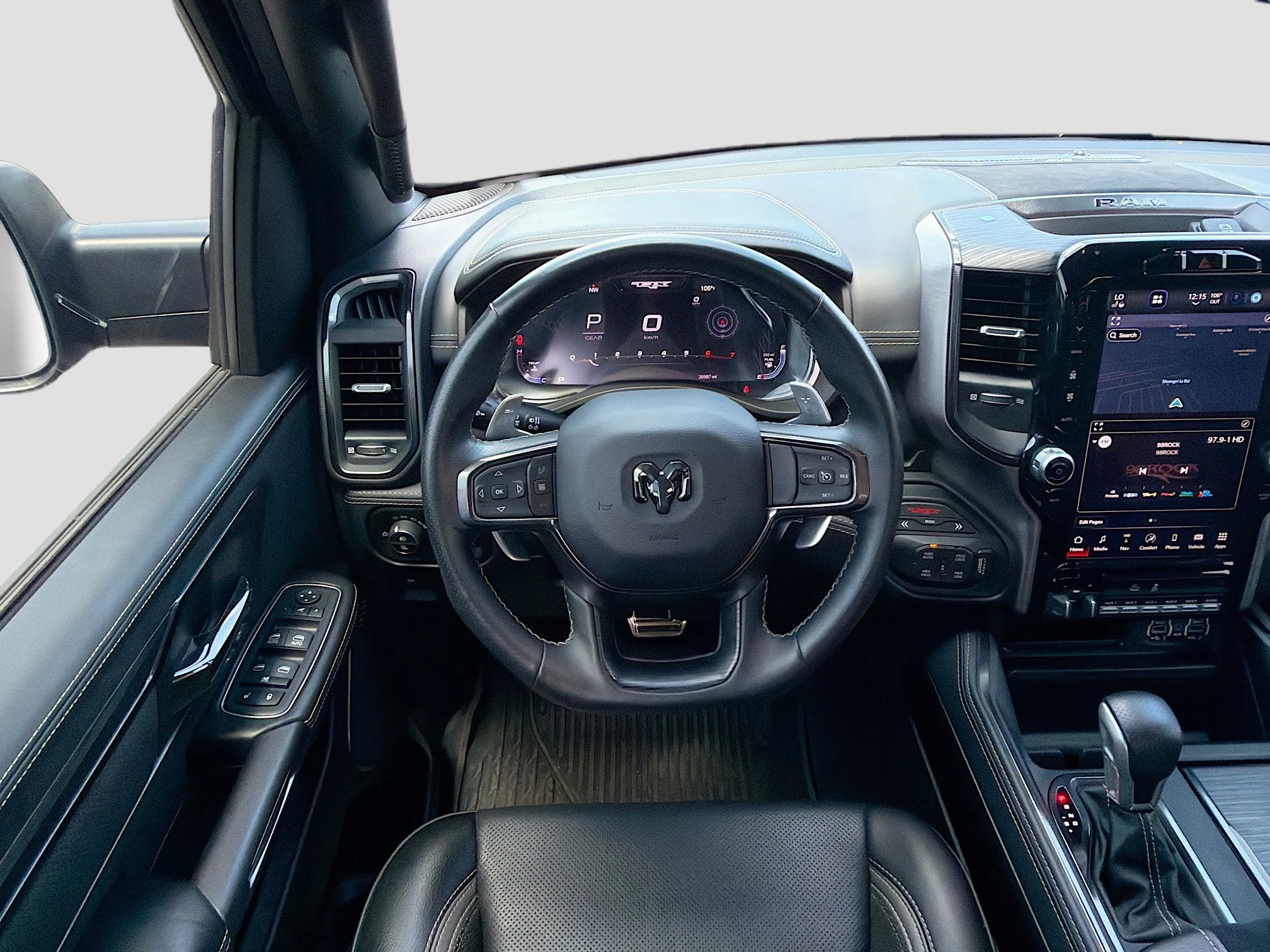 Used 2023 Diamond Black Crystal Pearlcoat Ram TRX image 16