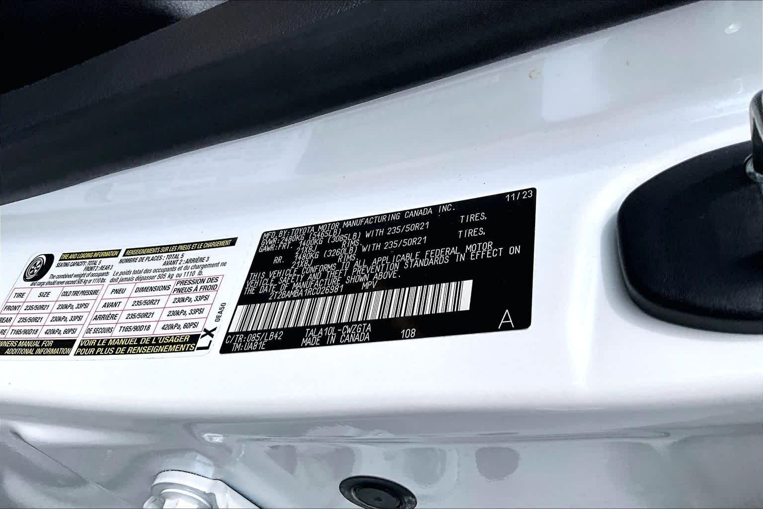 Used 2024 Eminent White Pearl Lexus Premium Plus image 35