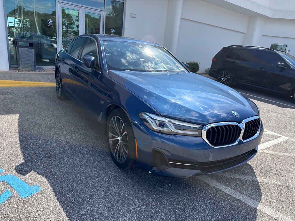 Used 2023 Blue BMW 530e iPerformance image 1