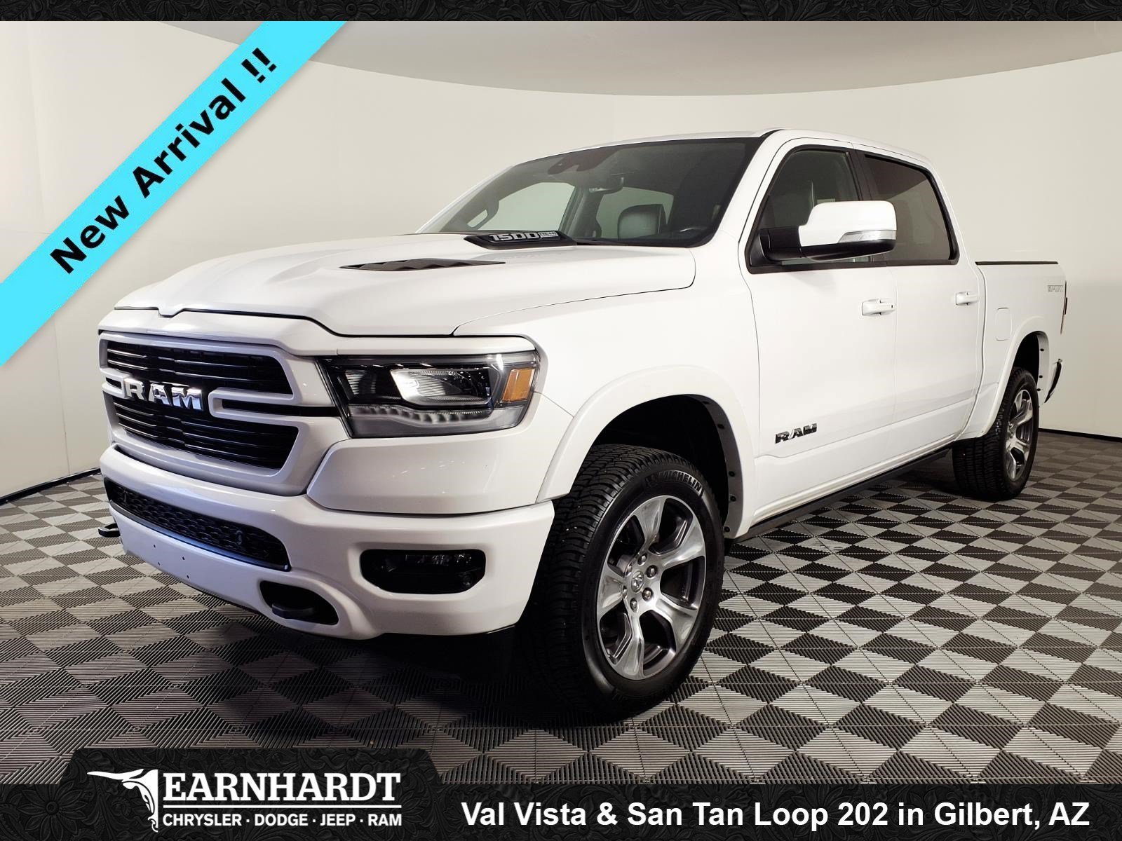 Certified Used 2022 Ivory White Tri-Coat Pearlcoat Ram Laramie image 1