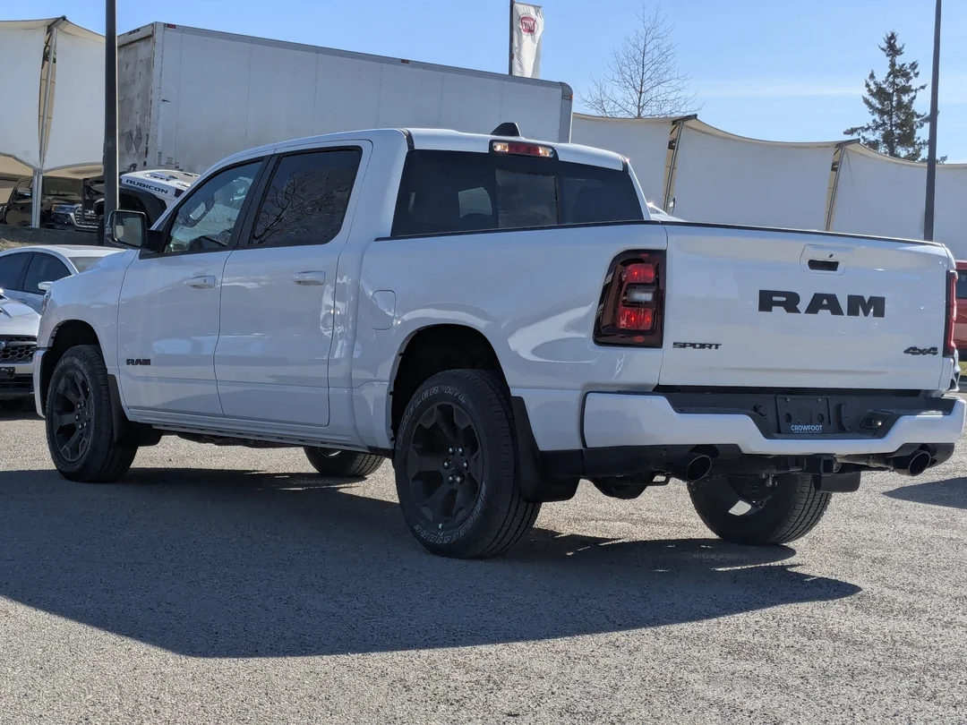 New 2026 White RAM Sport - - Sport Level 1 Equip Grp - Night Edition - 19-Spkr H/K Sound - 14.4 Uconnect Nav & More! image 6